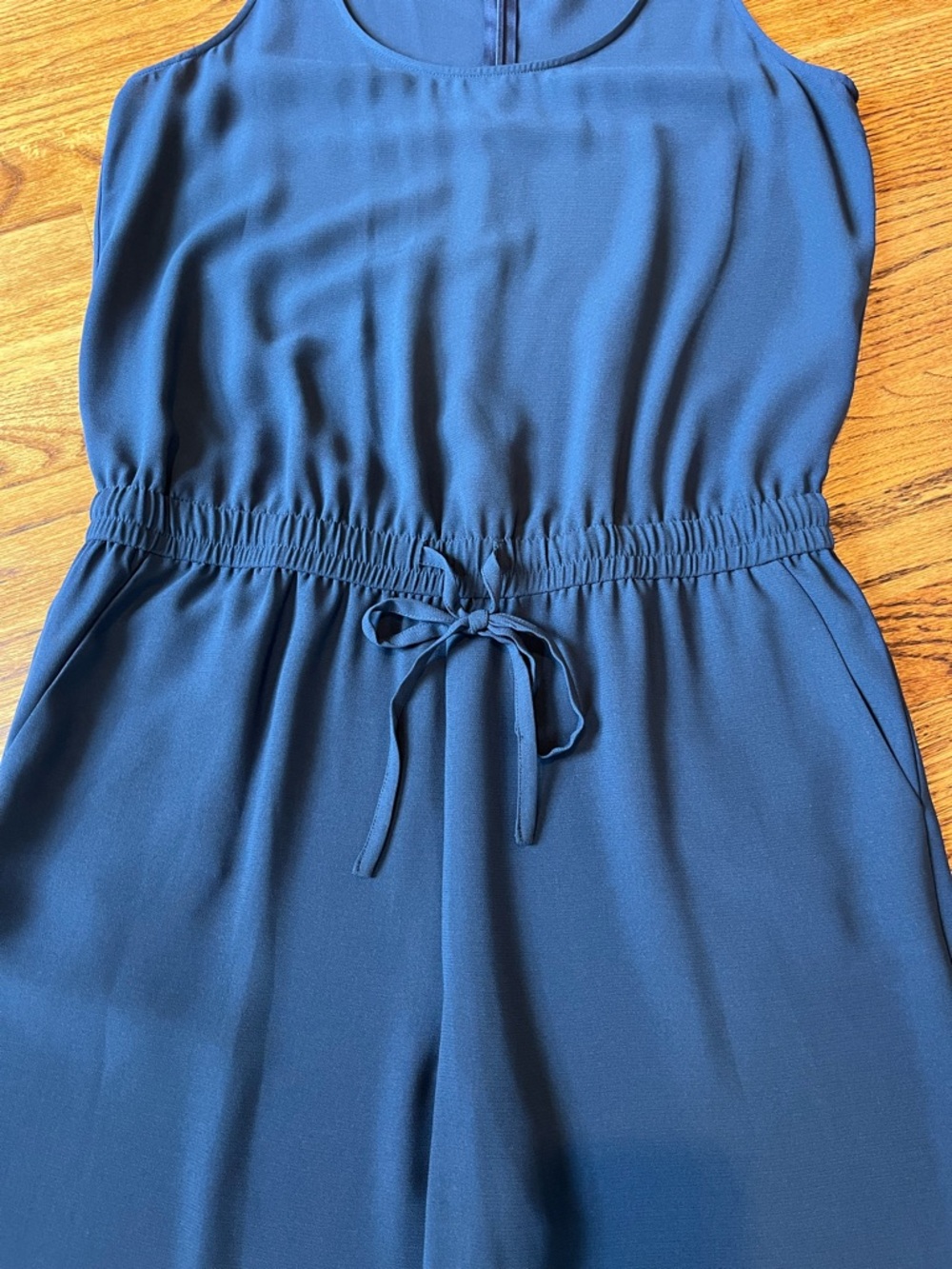 CAbi French Navy Drawstring Jumpsuit Style 303 size S - Picture 5 of 10